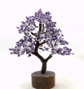 Árboles de piedras preciosas de amatista, piedra Natural curativa de cristal, ágata, árbol a granel, Gema para Decoración - Product Image 4