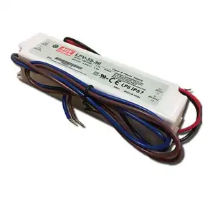 Meanwell 12V 24V 35W Led PC LPV-35 5V إلى 36V تحويل التيار الكهربائي