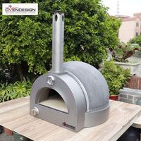 Four à briques Tandoor Inde à gaz d'extérieur au design autoportant pour hôtel et ménage Pizza Barbecue Grill