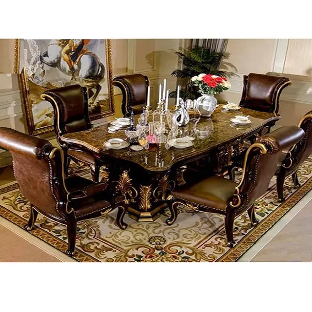 ריהוט חדר אוכל חום פולני מושלם בסגנון ויקטוריאני סט שולחן אוכל מבריק עתיק חום פולני סט שולחן אוכל