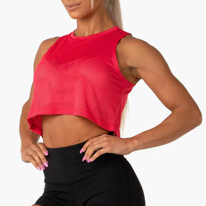Camiseta sin mangas de gimnasio para mujer, diseño personalizado, venta al por mayor - Product Image 5