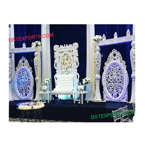 Set de decoración de escenario para boda, Set de escenario de boda indio, Moderno - Product Image 1
