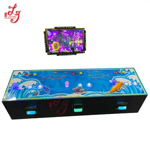 Bartop Sit Down 3 Players Bill Acepptor Fish Table Wall Model Gas Station Bars Coffee Room Fish Game Machines For Sale