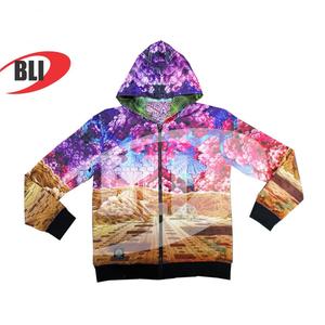 Vente en gros de sweats à capuche imprimés avant et arrière avec sublimation du logo de votre propre marque sweats à capuche zippés personnalisés pour hommes et femmes - Product Image 3