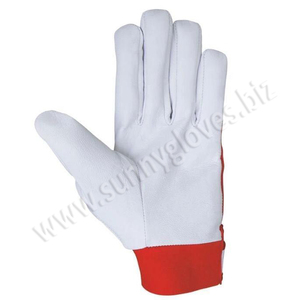 Best Quality Sale Wholesale Goatskin Cheap Price Leather Safety Working <b>Gloves</b> 2022 - Product Image 5