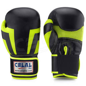 Guantes de boxeo profesionales de cuero Pu, de diseño personalizado, para entrenamiento de boxeo y lucha en el gimnasio - Product Image 1