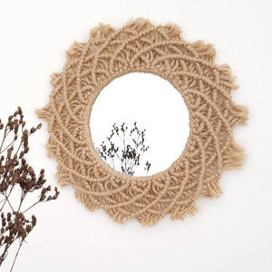 Miroir en macramé élégant et magnifique, objet de décoration pour la maison - Product Image 1