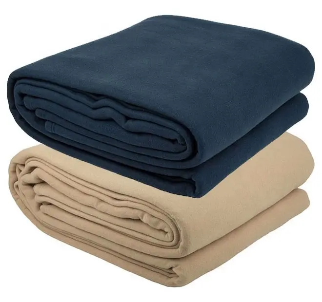 Twin Size Knitted Polar Fleece Blanket 66 x 90 inches Both Side Brushed made from premium quality polyester