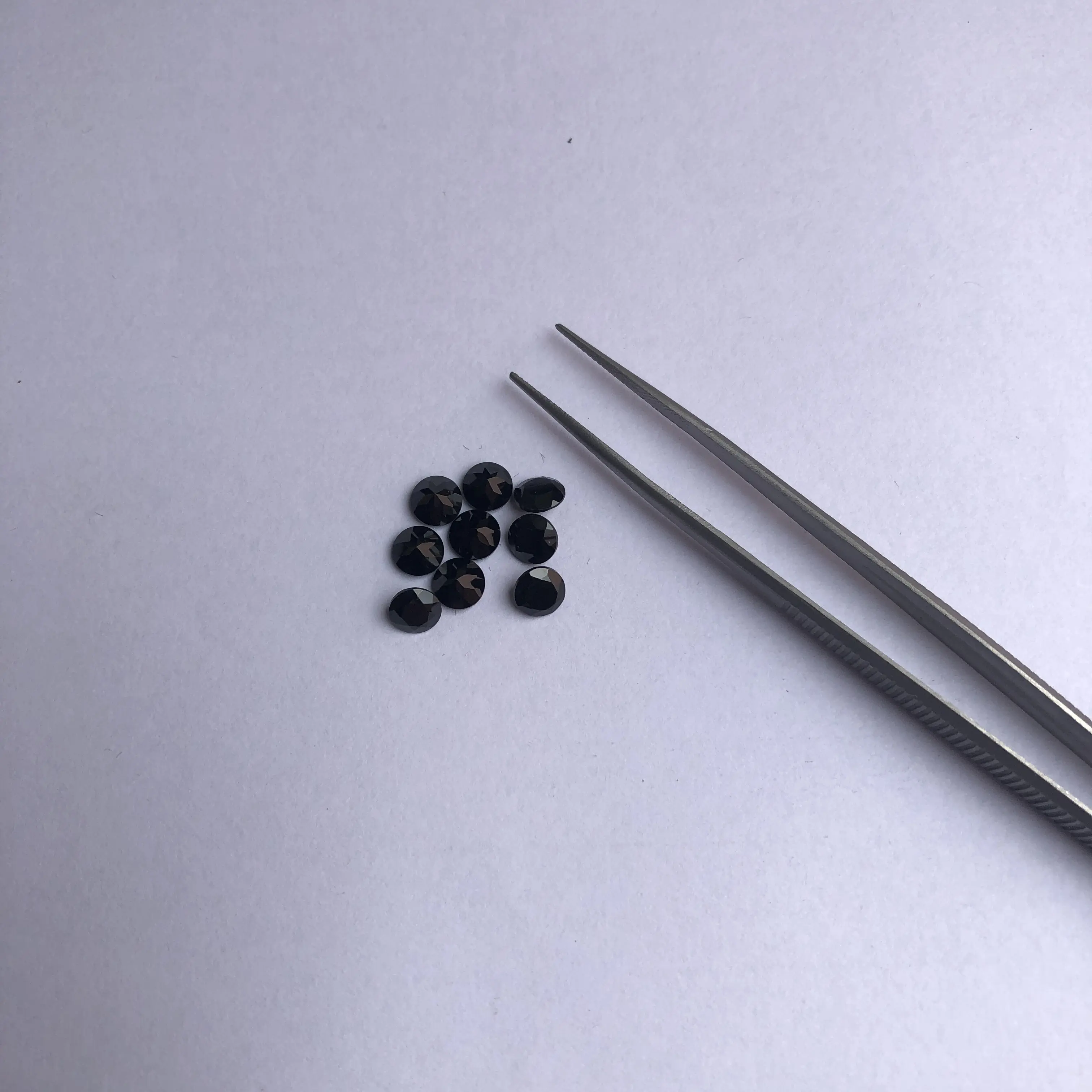 3mm Natural Black Spinel Faceted Round Loose Semi Precious Gemstones Wholesaler at Factory Price Stone Manufacturer Jewelry Buy