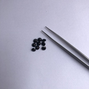 3mm Natural Espinélio Preto Facetado Redonda Soltas Semi Preciosas Atacadista a Preço de Fábrica Pedra Fabricante Jóias Comprar