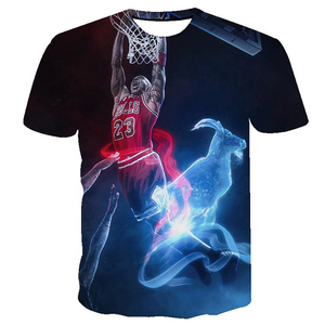 Wholesale Custom Graphic Sublimation Tee for Fashion Brand Custom Logo Full Print Sublimation T <b>Shirt</b> - Product Image 3