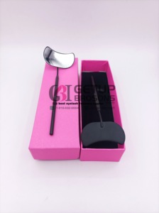 Nuevo Estilo Profesional, Estuche Iluminado con Recubrimiento de Polvo Negro para Extensiones de Pestañas, Diseño de Luna, Acero Inoxidable, Logotipo Personalizado, Belleza - Product Image 2