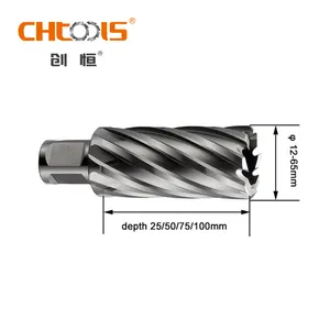 Broach High Speed Steel CHTOOLS 75mm Depth Annular Broach Cutter For Magnetic Drill