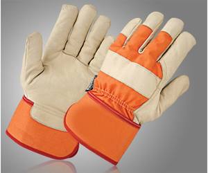 Gants de sécurité industriels robustes pour hommes et femmes Gants de travail en cuir toutes saisons avec design en cuir fendu Confortable Durable - Product Image 6