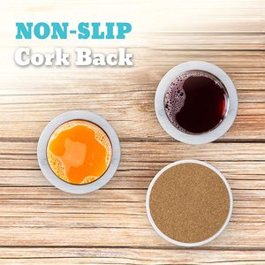 KSN Luxury Eco-Friendly <b>Marble</b> <b>Coasters</b> Set 6 Gray Drinks Mats with Iron Stand Kitchenware Stone Aluminium Finish Tablemat & Pad - Product Image 4