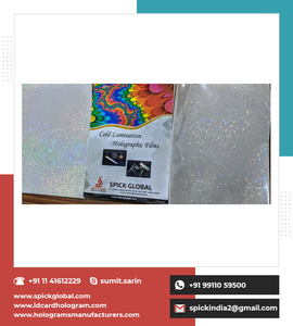 Film PET de stratification de lentilles holographiques 3D découpées à l'emporte-pièce autocollant de superposition de feuilles roulées à haute adhérence étiquettes d'emballage de haute qualité - Product Image 3