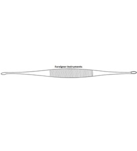 Curete ortopédico de hueso de Barth, 18cm, 7 pulgadas, doble punta - Product Image 4