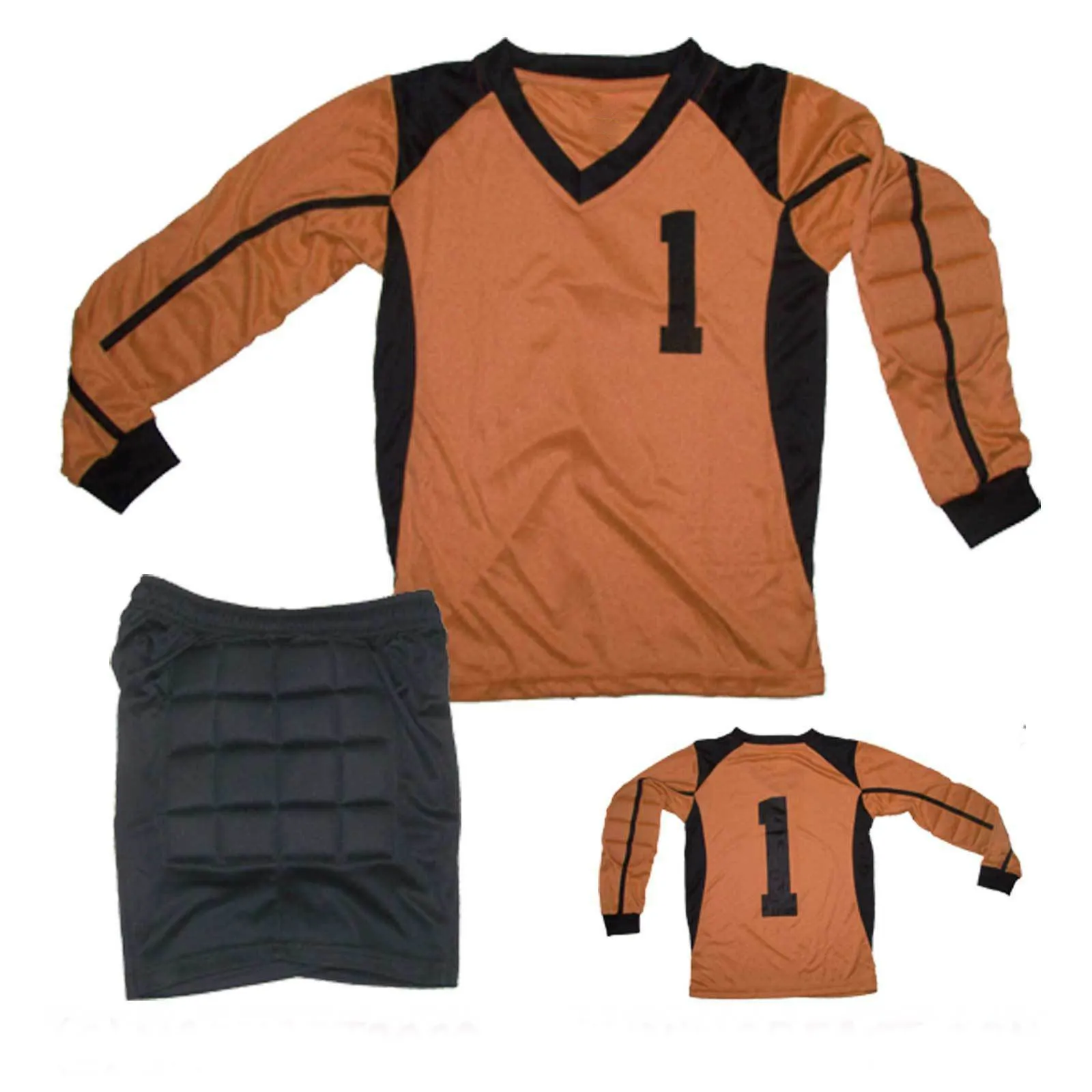 Nieuwe Keeper Uniform Tenue (Jersey & Shorts) Fabriek Groothandel Op Maat Voetbal Uniform