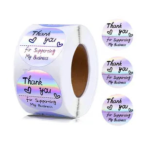 Custom Printable Sheet Roll Vinyl Paper Waterproof Laser Hot Aluminum Foil Holo Hologram Holographic Security Logo Sticker Label