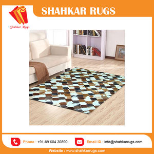 Top Seller Modern Home Decor Jacquard <b>Rug</b> High Quality Brown Leather Plush Pile Carpet Wool Silk Material for Office Prayer Room - Product Image 2