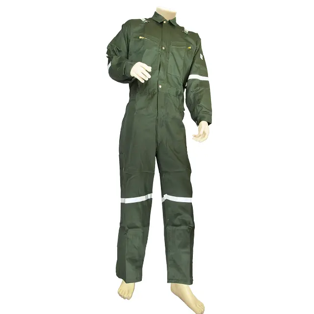 New Premium Flame Retardant Safety One Piece Premium Economic 100% Cotton Treated FR Coverall Comfortable Working Suit Uniform