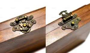 Reloj de bolsillo de barco analógico de latón de aspecto antiguo con caja de madera Cadena de reloj de bolsillo de latón antiguo CHLW044 de Calvin handcraft - Product Image 4