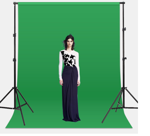Siyah beyaz yeşil mavi renk pamuk tekstil Muslin fotoğraf arka plan stüdyo fotoğrafçılığı ekran Chromakey zemin kumaş - Product Image 5