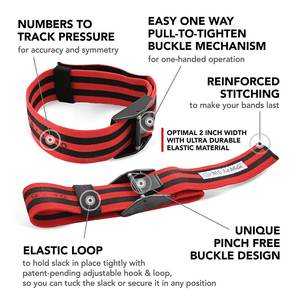 Custom Logo <b>Weight</b> Lifting Training Resistance Bands Classic Blood Flow Restriction Occlusion Workout Training Arm <b>Legs</b> BFR Band - Product Image 6