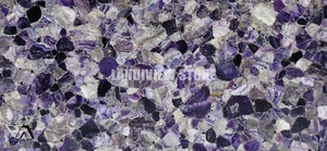 Dessus de fleur d'améthyste rétro-éclairé en pierre naturelle, <span class=keywords><strong>Table</strong></span> ronde d'agate, <span class=keywords><strong>table</strong></span> <span class=keywords><strong>basse</strong></span>, grande pierre d'agate, 1 pièce - Product Image 3