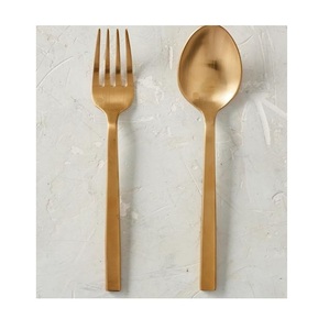 Juego de 5 cubiertos de latón de la más alta calidad con forma personalizada, juego de cubiertos para bodas y fiestas. - Product Image 4
