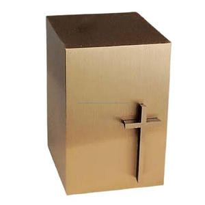 Designer <b>Box</b> Metal Aluminum Cremation <b>Box</b> Urns Solid <b>Box</b> Cremation Urns - Product Image 2