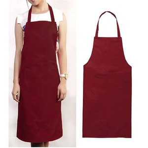 KVR nouveau dernier 100% coton uniforme de travail de nettoyage pas cher en gros tablier de cuisine tablier de travail uni imperméable personnalisé imprimé avec logo pour l'exportation - Product Image 3