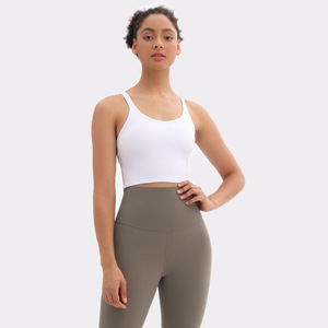 Débardeur court tricoté uni décontracté à manches courtes style racer pour femme - Product Image 4