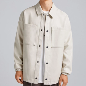 T-shirt à manches longues pour homme, en cuir, confortable, à la mode, 2022, 2023 - Product Image 2