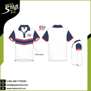 Sólido de la mejor calidad para camisas Diseño de logotipo personalizado Transferencia de calor Impreso Trabajo Golf Hombres Manga corta 65% Algodón 35% Poliéster - Product Image 3