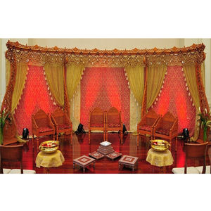 Cortinas de boda tradicional, mandril de boda tradicional, indio, Sangeet, bordadas a mano - Product Image 1
