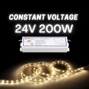 ผลิตภัณฑ์มาตรฐาน24V 200W ไดร์เวอร์ LED กันน้ำ
