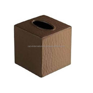 Boîte à mouchoirs en métal portable de haute qualité, faite à la main, pour la maison et le bureau, décoration de table, directement du fabricant - Product Image 3