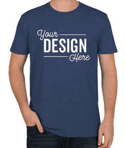 Camiseta ajustada gris brezo Bella Canvas Tri-blend camiseta Diseña tu propio logotipo personalizado camisetas de manga corta - Product Image 5