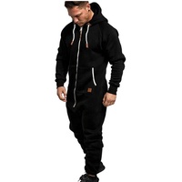 Combinaison à capuche en polaire unisexe pour homme, design 2 en 1, respirante, hiver, Just Essentials Bedlam