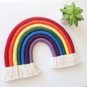 Handmade Essentials Large Size rainbow Wall Hanging - Product Image 1