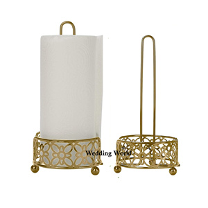 Porte-mouchoirs en métal noir avec revêtement en poudre, qualité supérieure, fait à la main, porte-serviettes de table, style classique, élégant et chic - Product Image 3