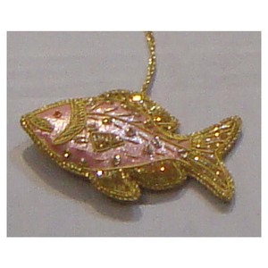 Fish Shape Christmas Hanging Ornament Indian Dealer - Product Image 1