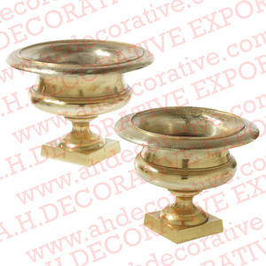 Vase à fleurs en métal plaqué or, qualité supérieure, porte-fleurs fait à la main, centre de table à vendre - Product Image 4