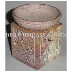 Quemador de Aceite Aromático de Piedra de Savia con Forma Cuadrada Exclusivo / Lámparas - Product Image 1