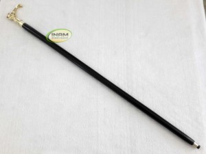 Extreme Quality Designer Wooden <b>Walking</b> <b>Stick</b> with Brass Golden Animal Handle / Wooden <b>Walking</b> Canes with Brass Animal Handle - Product Image 3