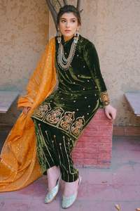 Vestido para fiesta o boda, traje para vestir, hermoso, apliques de trabajo para fiesta, impresionante, Kurta con pantalón, novedad de 2021 - Product Image 2