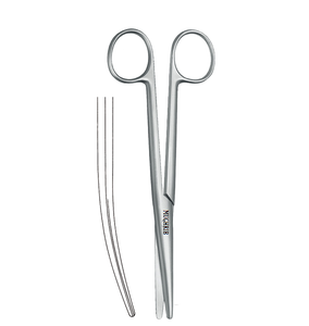 Tijera de disección de acero inoxidable de alta calidad, tijeras médicas de 18CM curvadas de Pakistán - Product Image 6