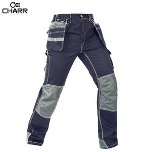 Men Working Pants Cotton Wear-resistant Multi Pockets Work <b>Trousers</b> Autumn <b>Winter</b> Worker Mechanic Factory Functional Cargo Pants - Product Image 5