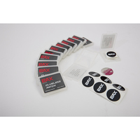 PAX P1507 Patchs de réparation de pneus de vélo en caoutchouc naturel ronds de 25 mm sans colle avec boîte en plastique noir 18g